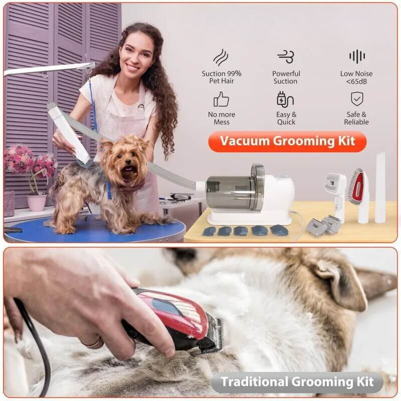 VacuGroom™ - Pet Hair Grooming Kit