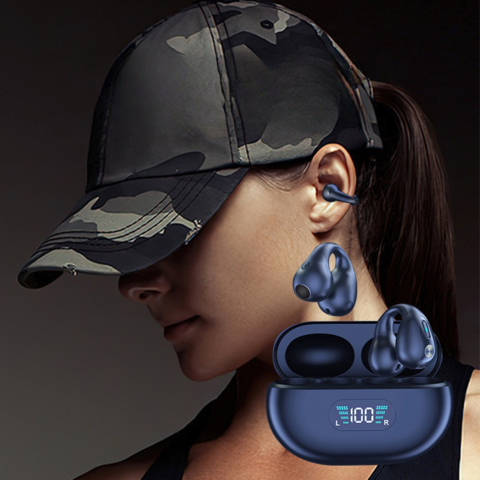 AuraClip™ -  Bluetooth Ear Clip Bone Conduction Earbuds